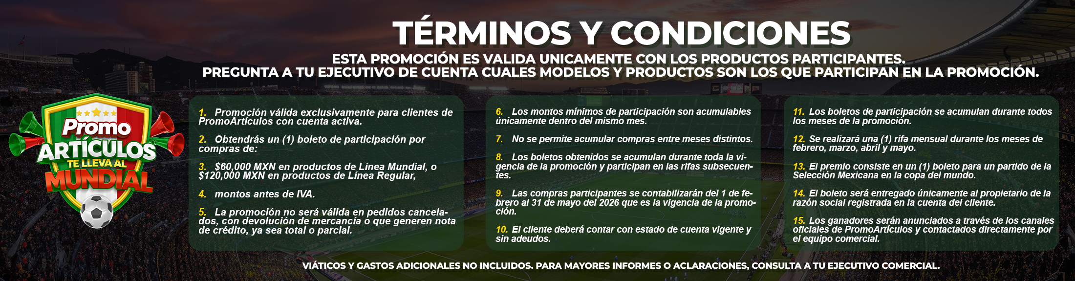 Terminos y Condiciones Rifa Boleto al Mundial 2026